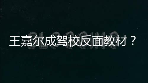 尔成反面怎么回事挂空驾校教材嘉尔车是王嘉王挡倒